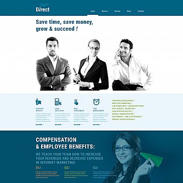 Consulting Business Moto CMS 3 Templates 53832