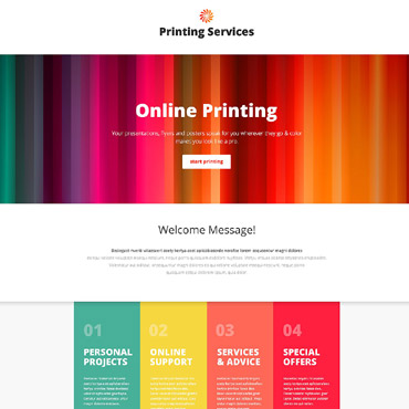 Company Services Landing Page Templates 53837
