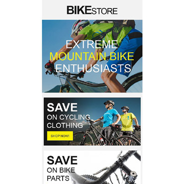 Store Bikes Newsletter Templates 53851