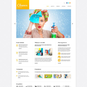 Cleaning Company Responsive Website Templates 53862