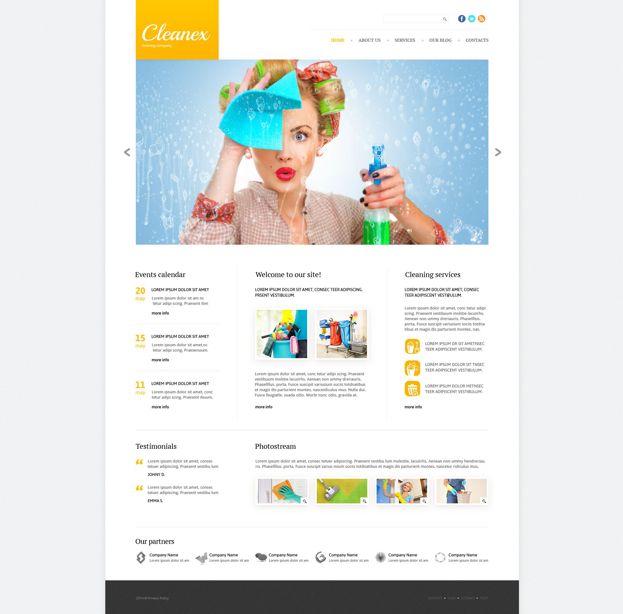 Cleaning Responsive Website Template