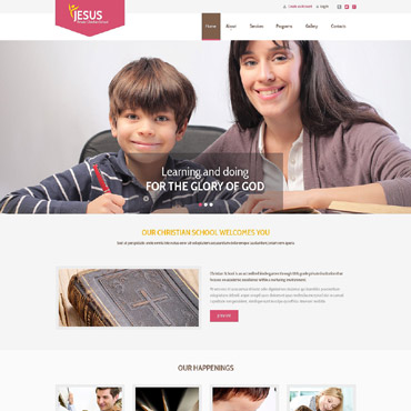 Private Christian Responsive Website Templates 53867