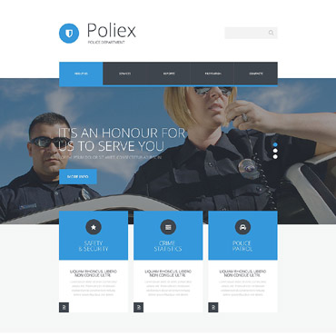 Police Department Responsive Website Templates 53899