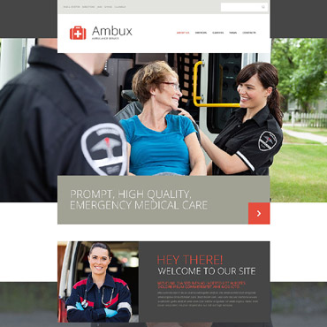 Ambulance Cardiologist Responsive Website Templates 53929