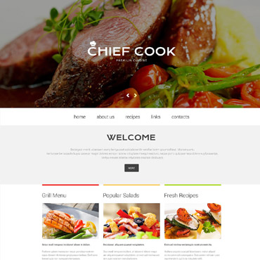 Cook Cooking Responsive Website Templates 53977