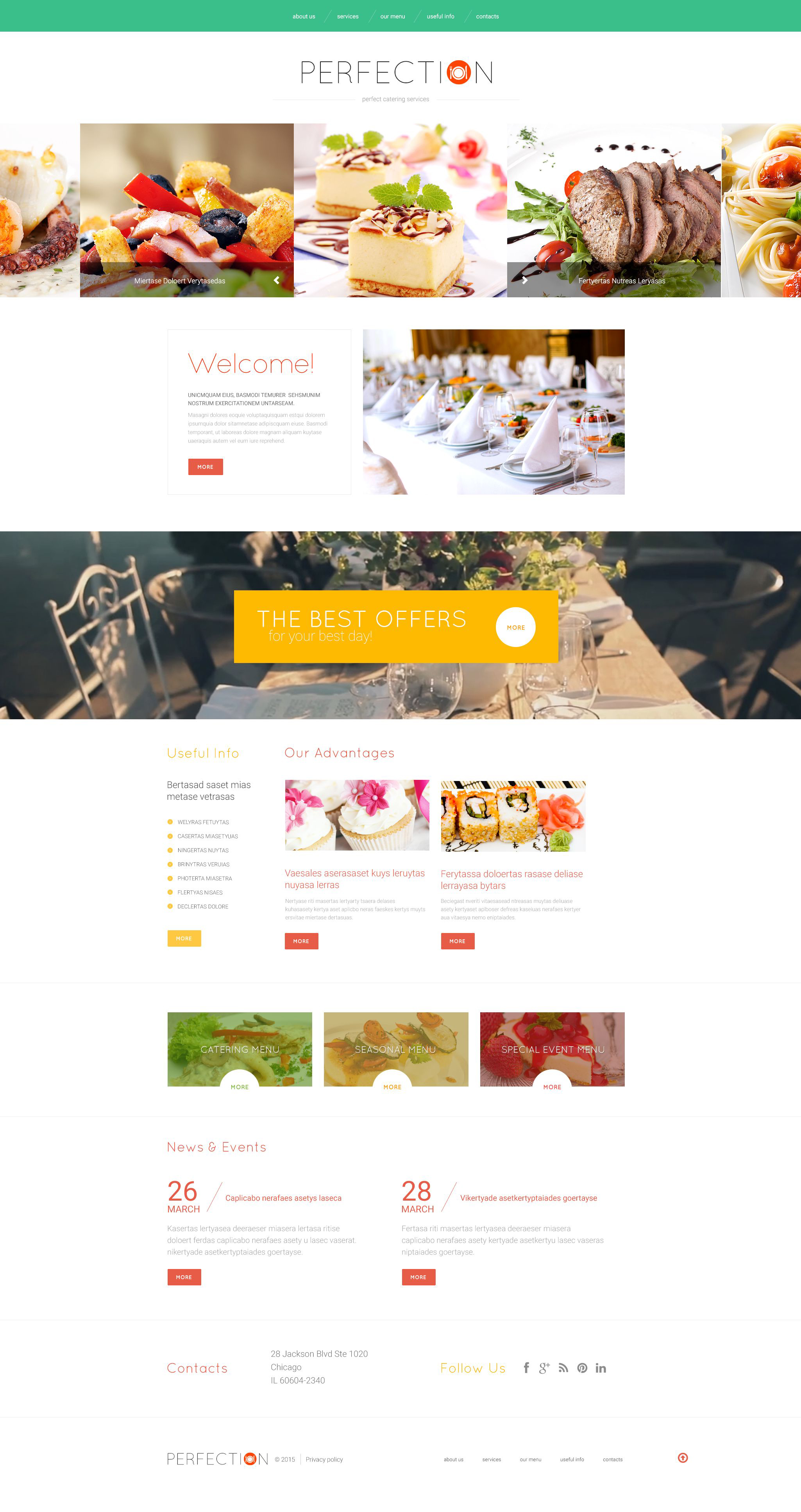 Food Delivery Services Website Template