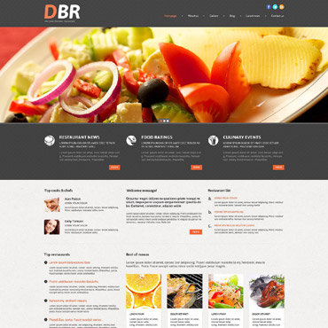 European Restaurant WordPress Themes 53999
