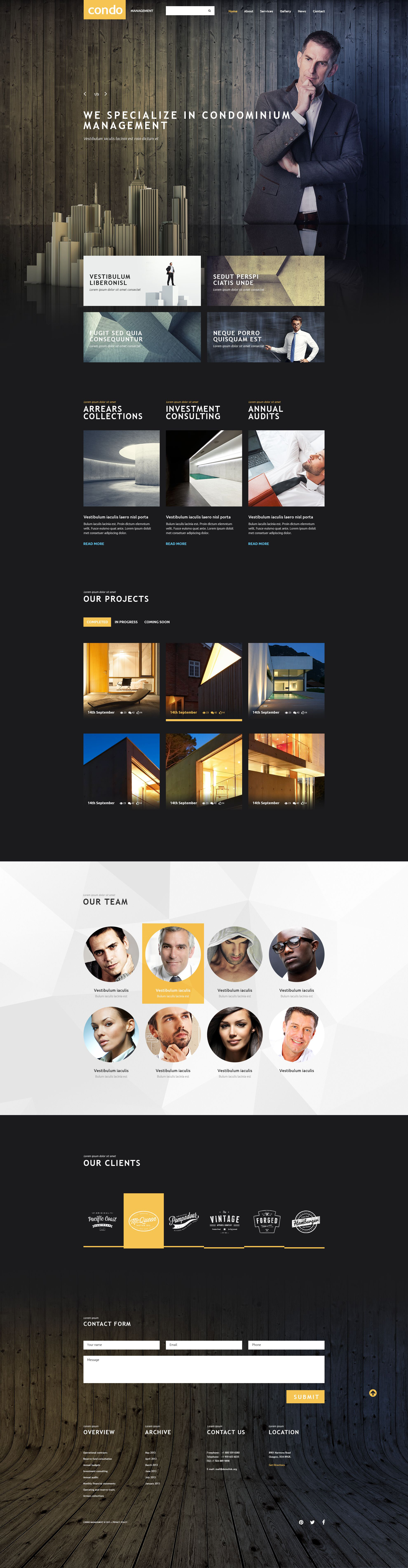 Asset Management Website Template