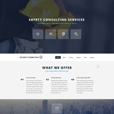Consultant Services Responsive Website Templates 54017