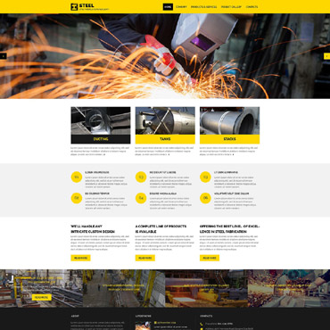 Manufacturing Industrial Responsive Website Templates 54021