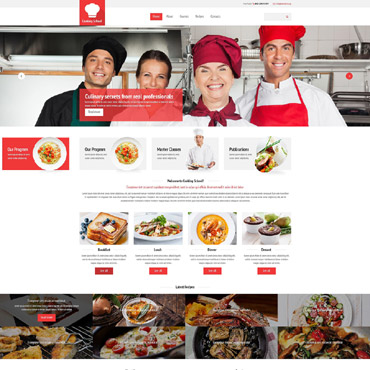 School Cook Responsive Website Templates 54545