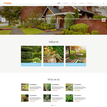 Exterior Landscape Responsive Website Templates 54566