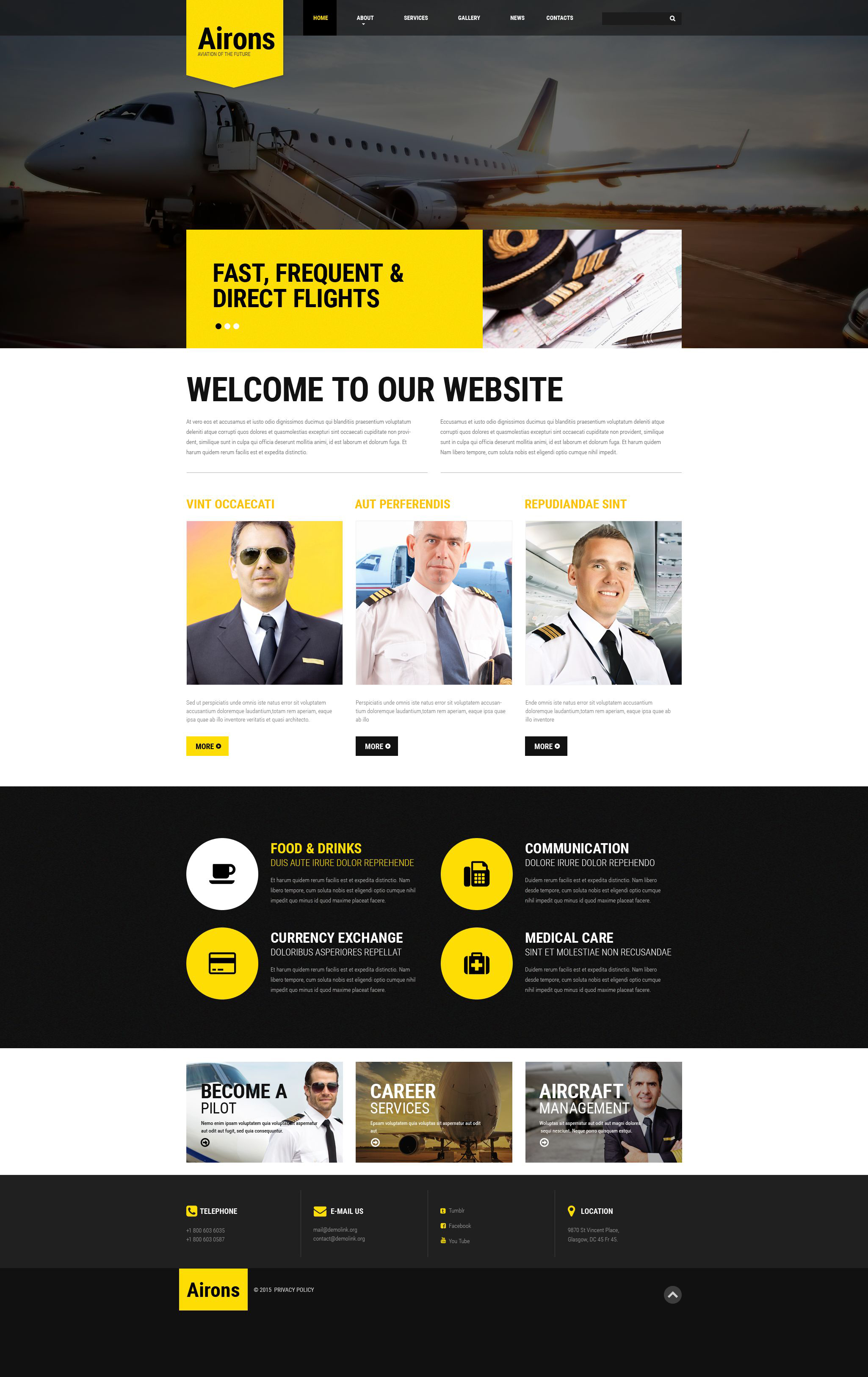 Airons Website Template