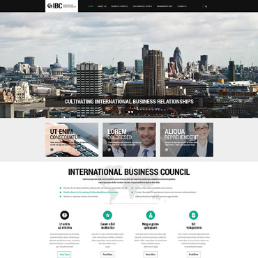 Business Consultant Responsive Website Templates 54570