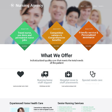 Agency Services Responsive Website Templates 54572
