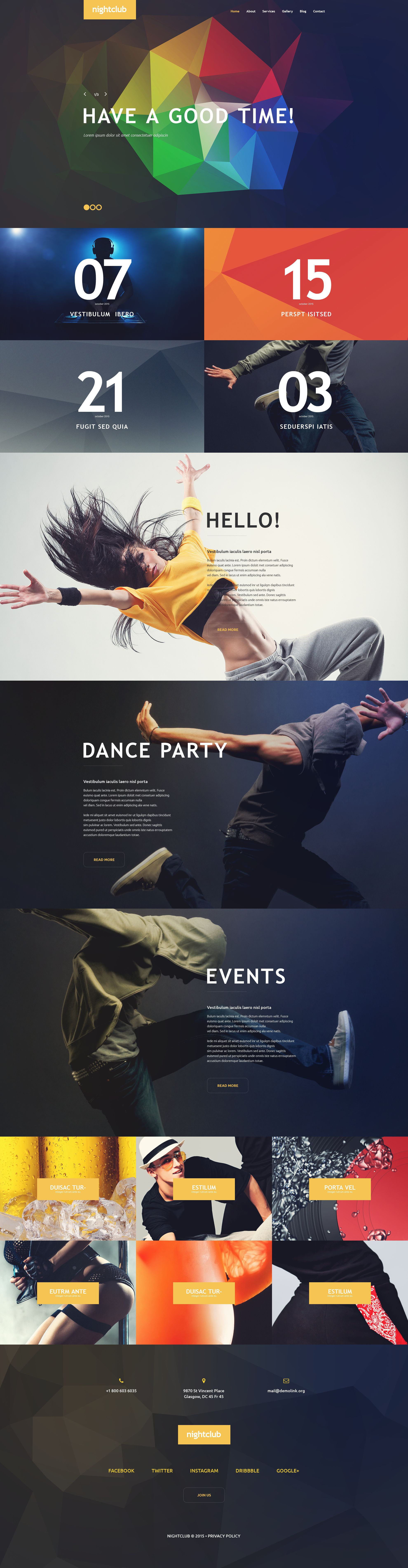 Night Club WordPress Theme