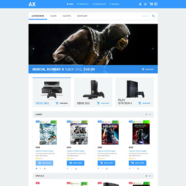 Games Store OpenCart Templates 54601