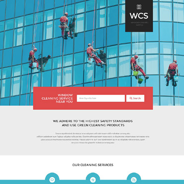 Window Cleaning Landing Page Templates 54617