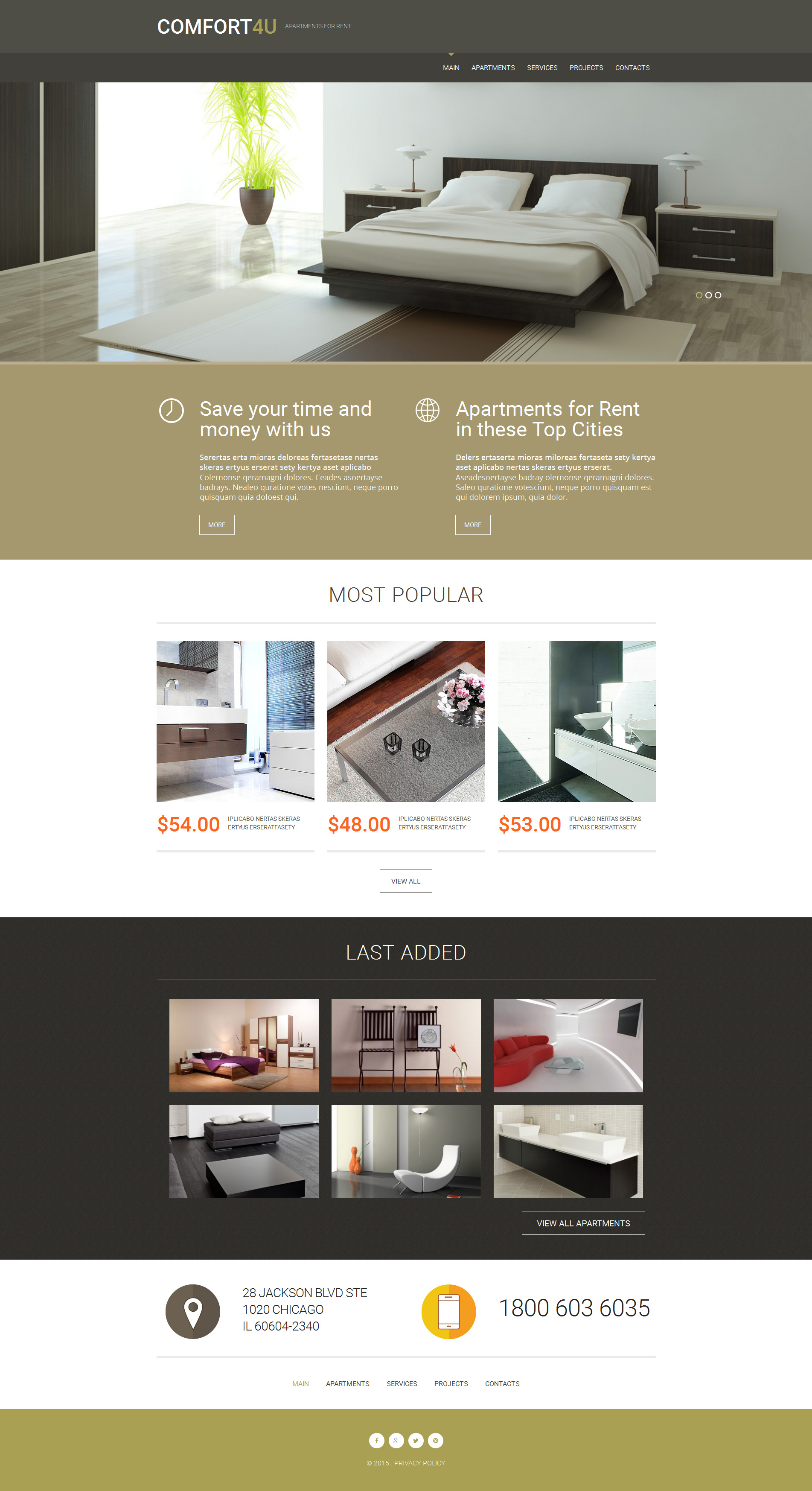 Real Estate Agency Responsive Moto CMS 3 Template