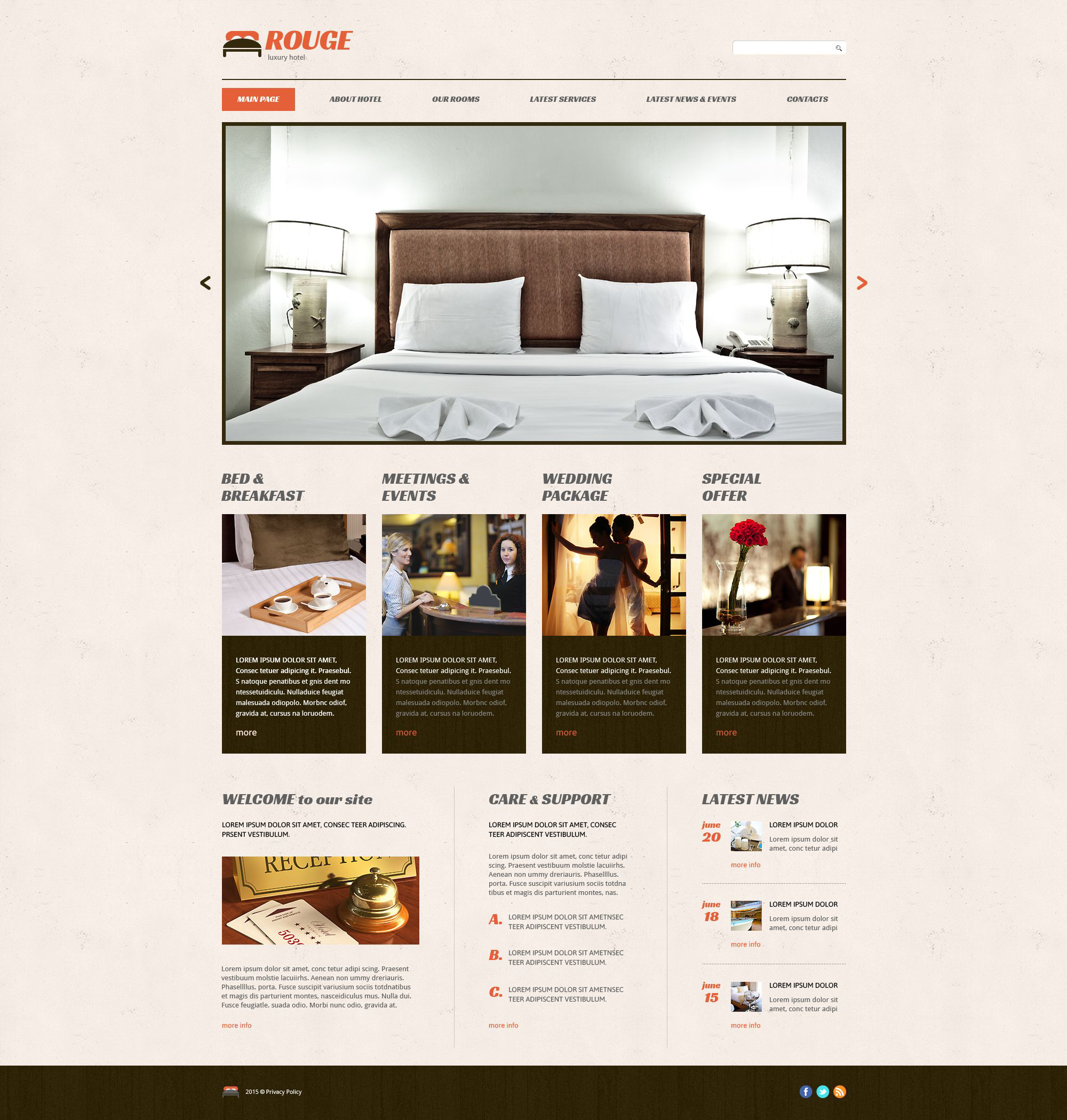 Hotels Responsive WordPress Theme
