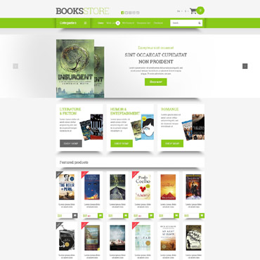 Store Books OpenCart Templates 54657