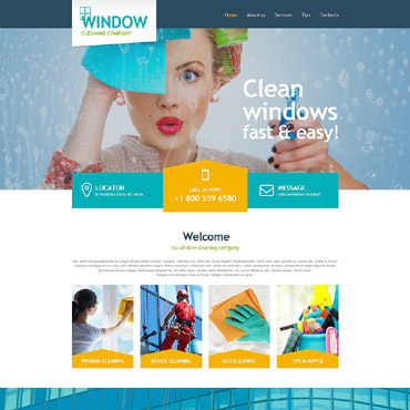 Cleaning Company Muse Templates 54659