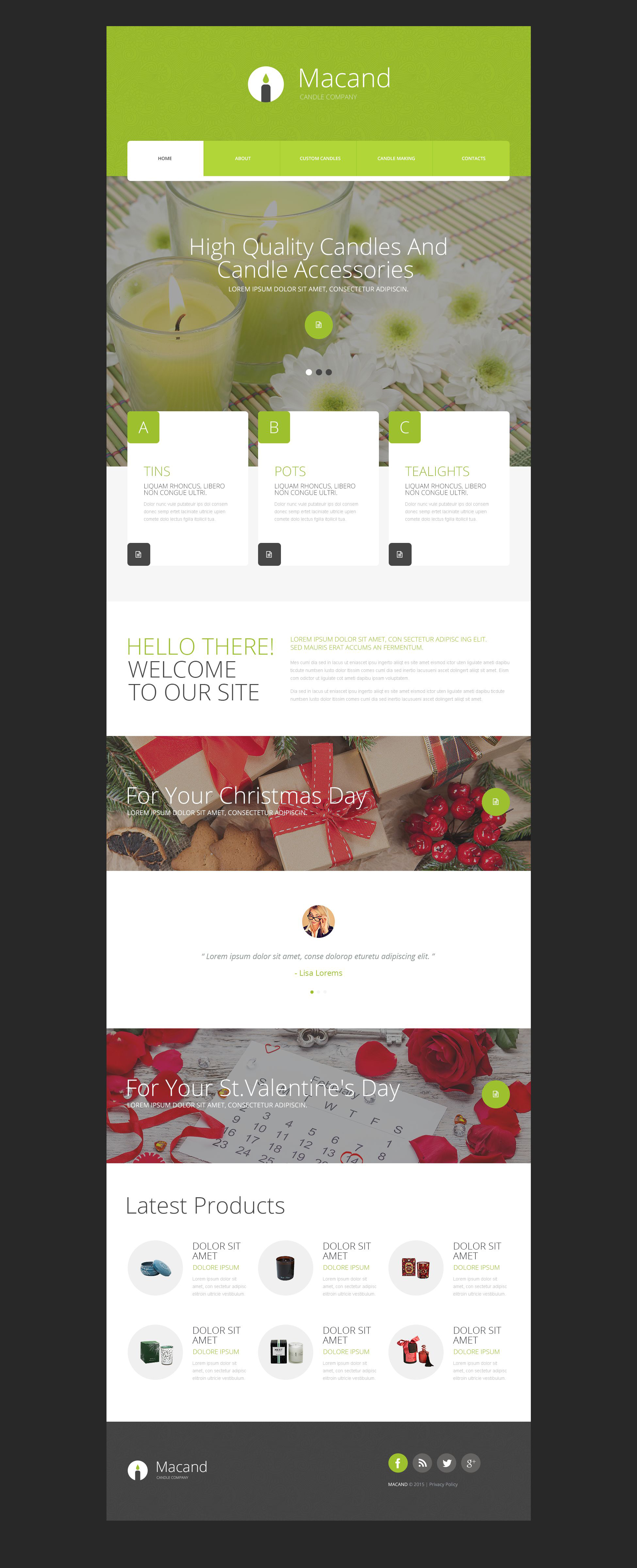 Gifts Store Website Template