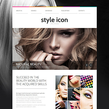 Icon Beauty Responsive Website Templates 54703