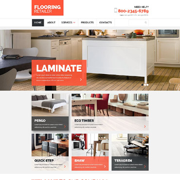 Flooring Online Responsive Website Templates 54725