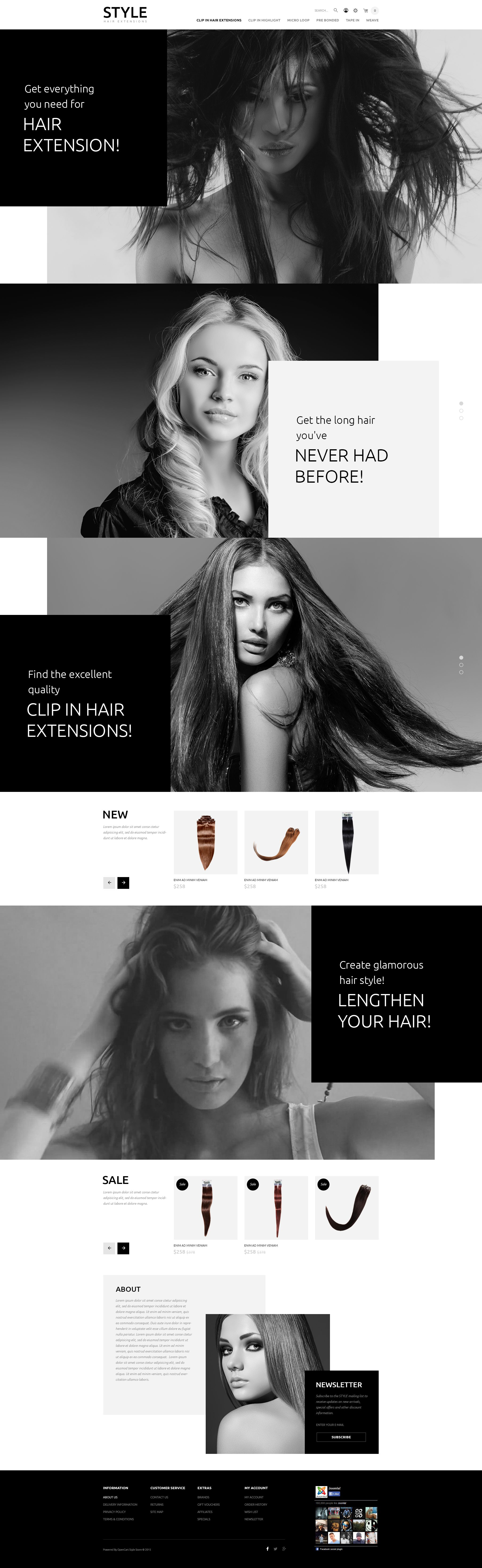 Hair and Beauty Salon OpenCart Template
