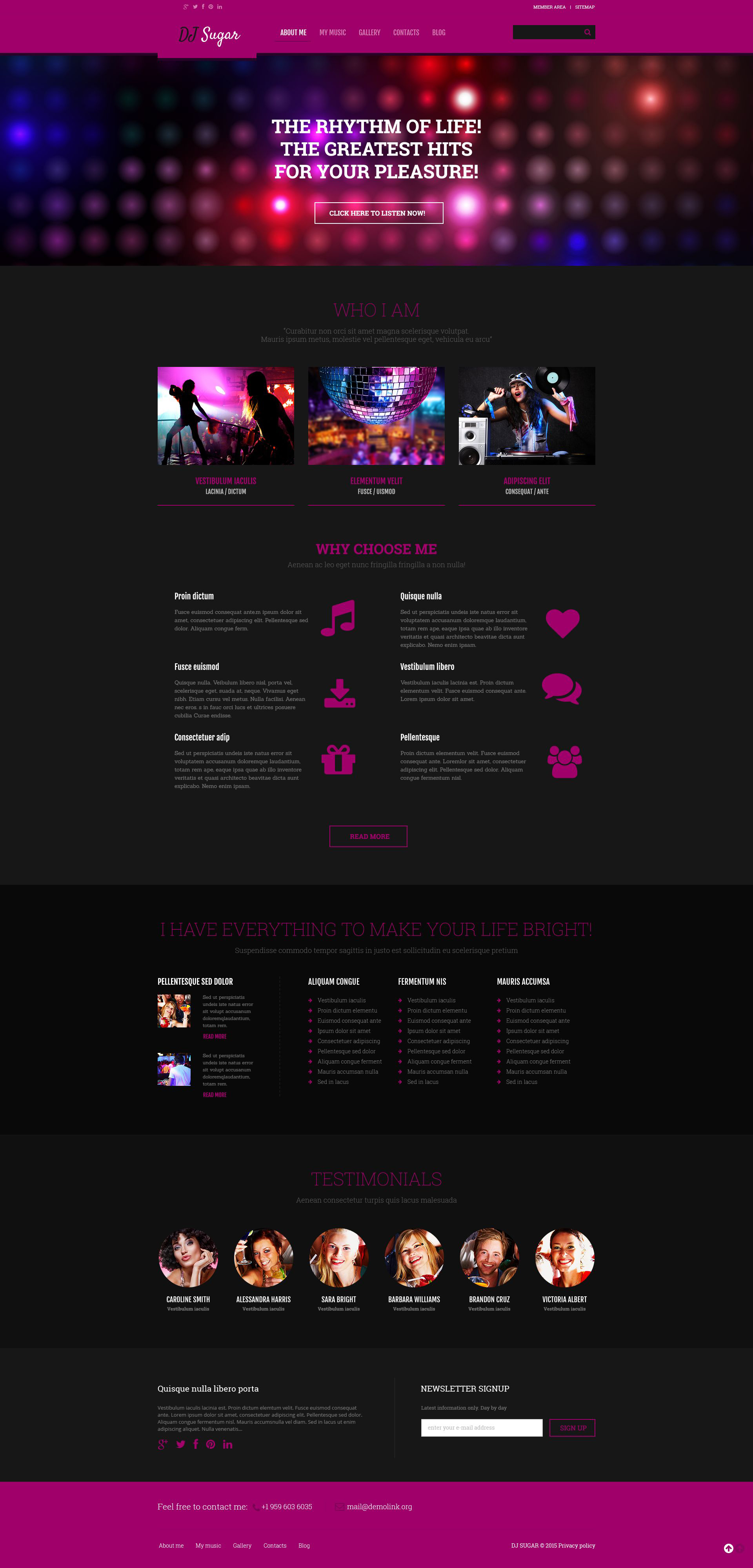 Music Responsive WordPress Theme