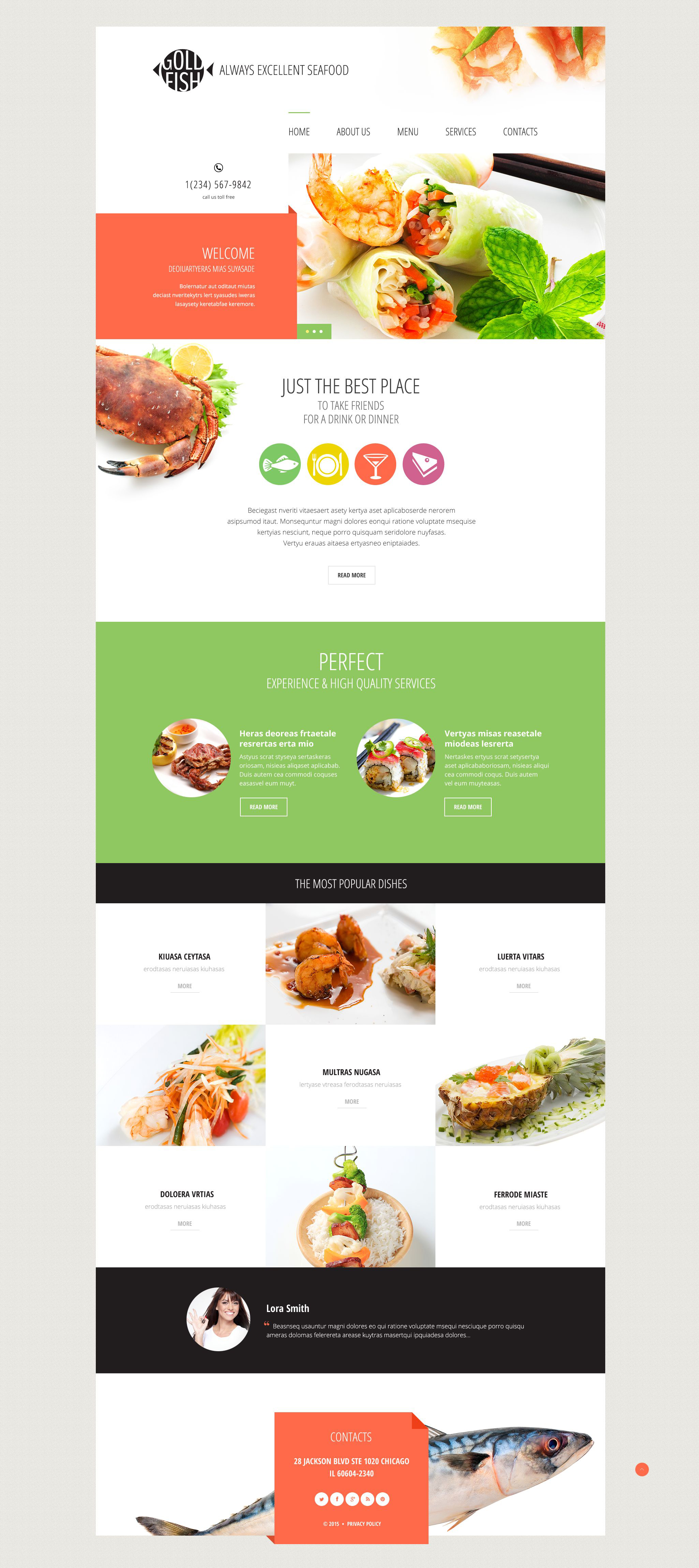 Gold Fish Website Template