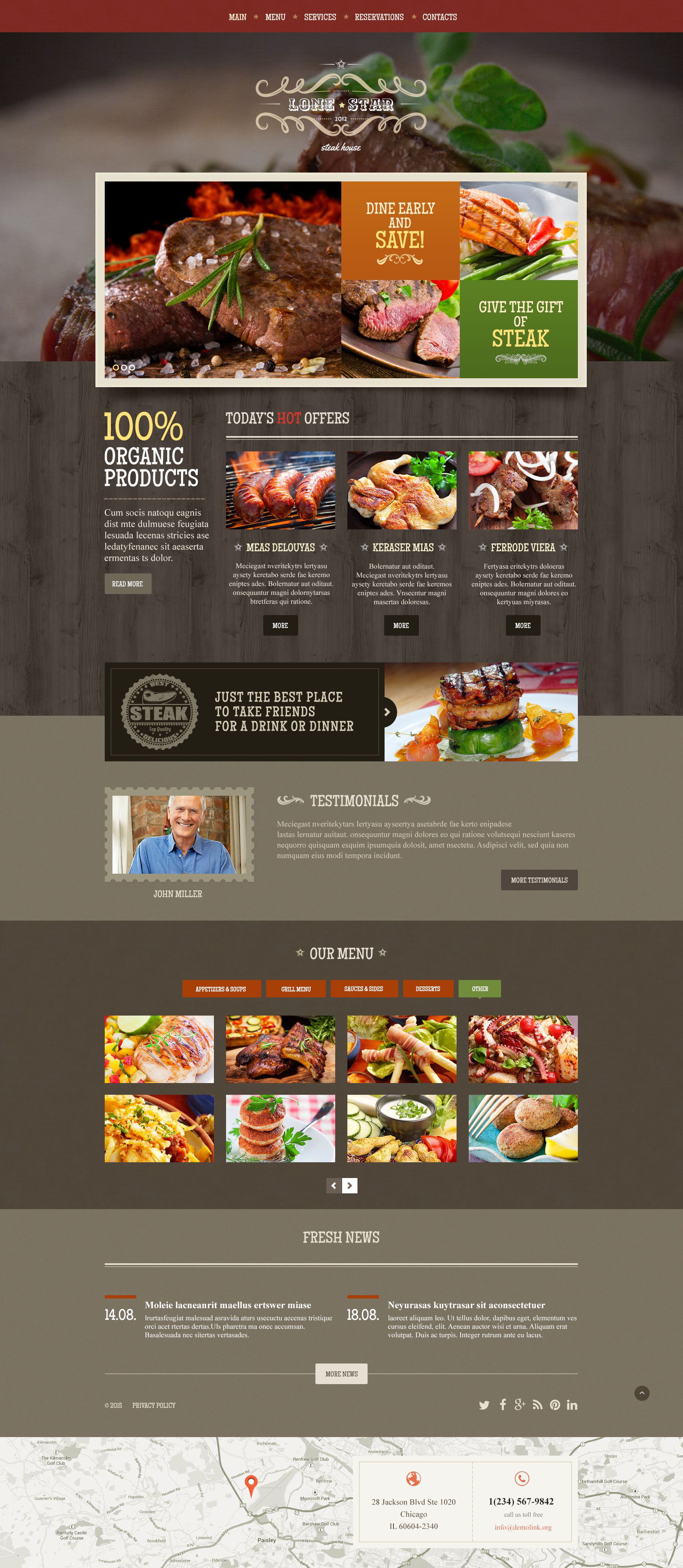 Lone Star Website Template