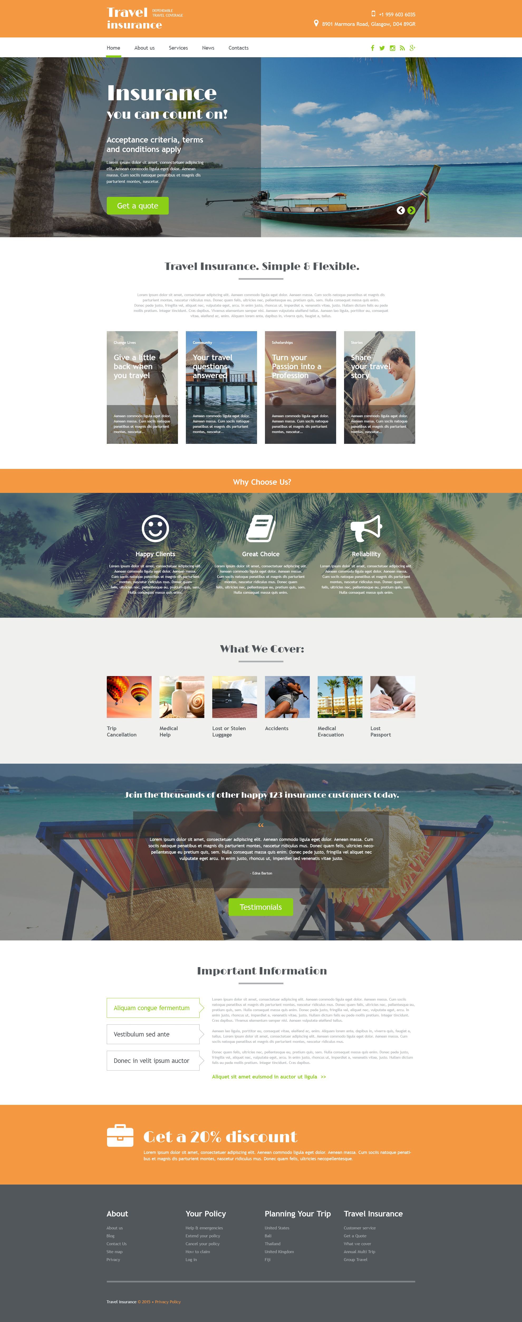 Travel Agency Website Template