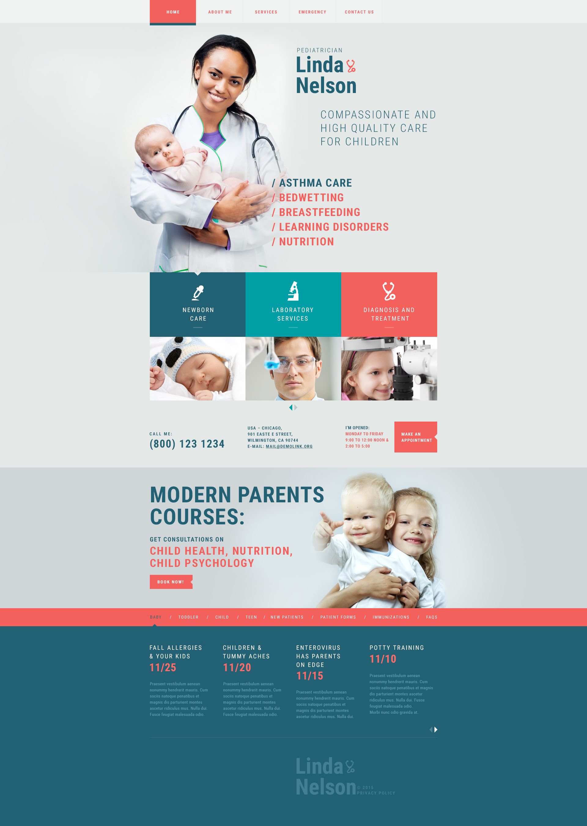 Pediatrician Responsive Website Template