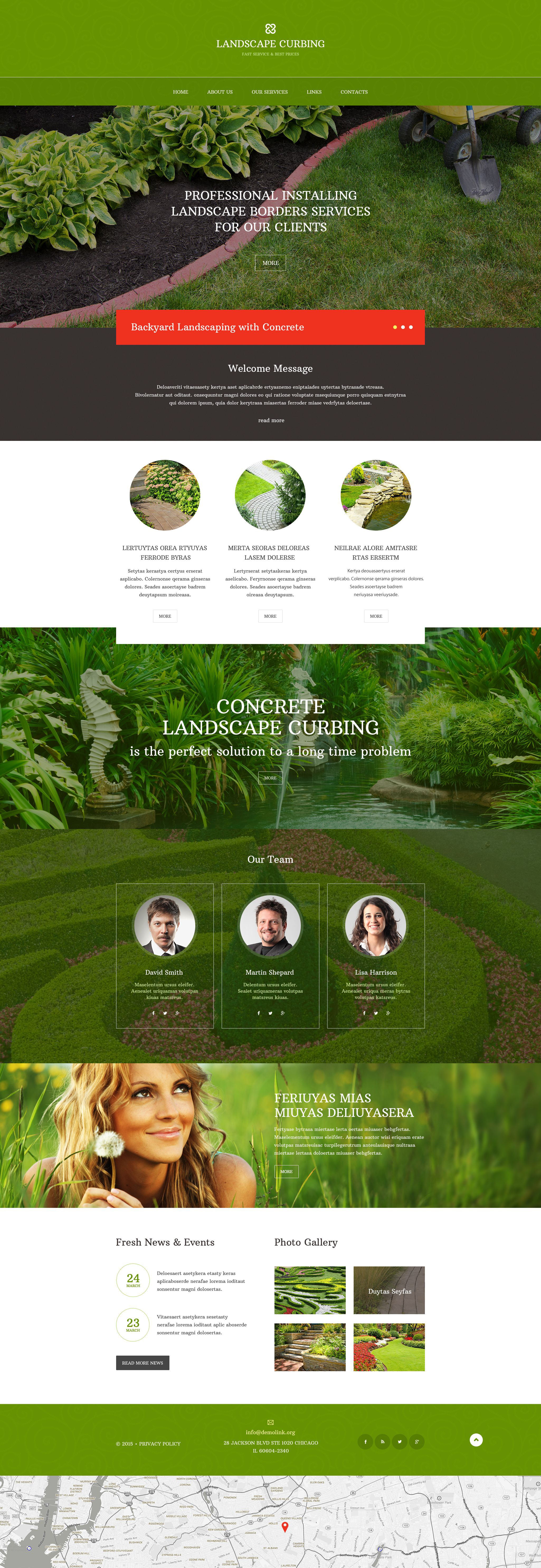 Landscape Design Responsive Website Template