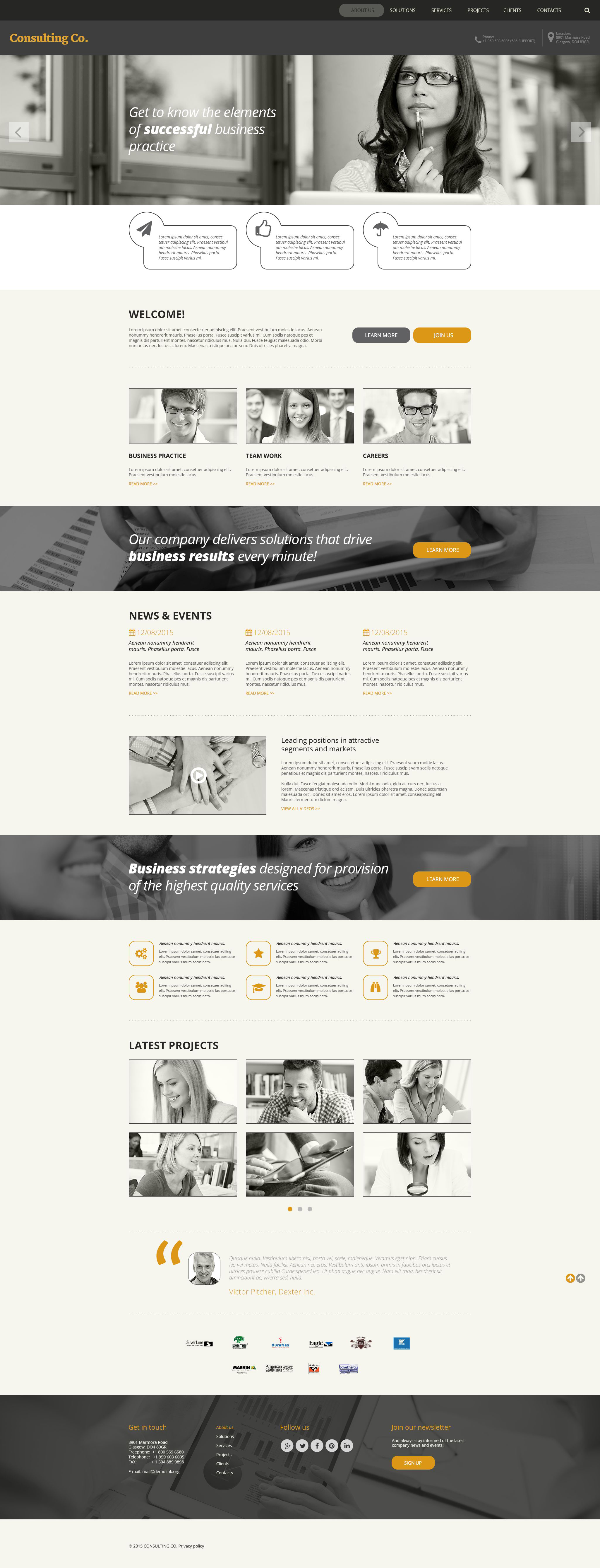 Consulting Co. Website Template