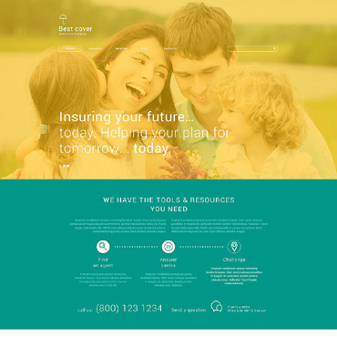 Cover Insurance WordPress Themes 54994