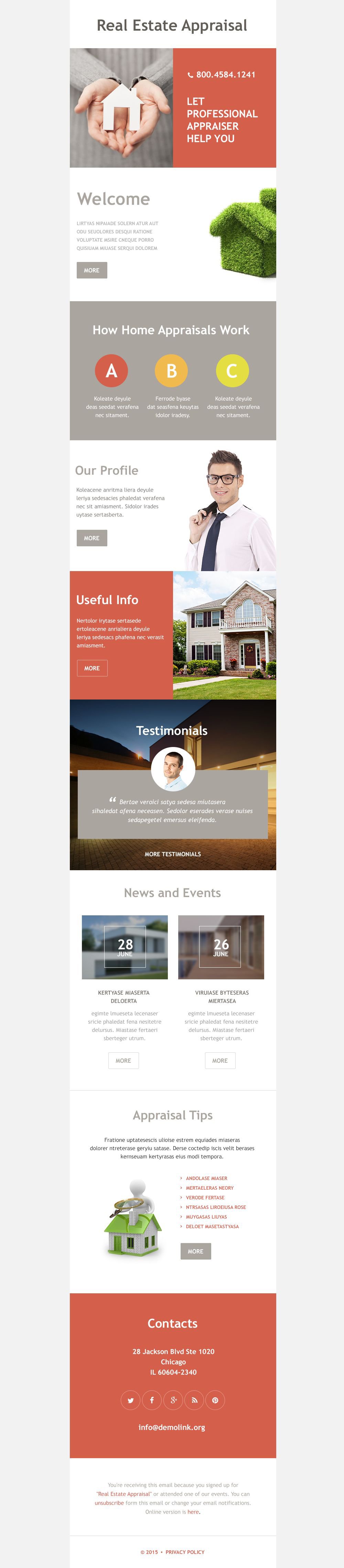 Real Estate Agency Responsive Newsletter Template