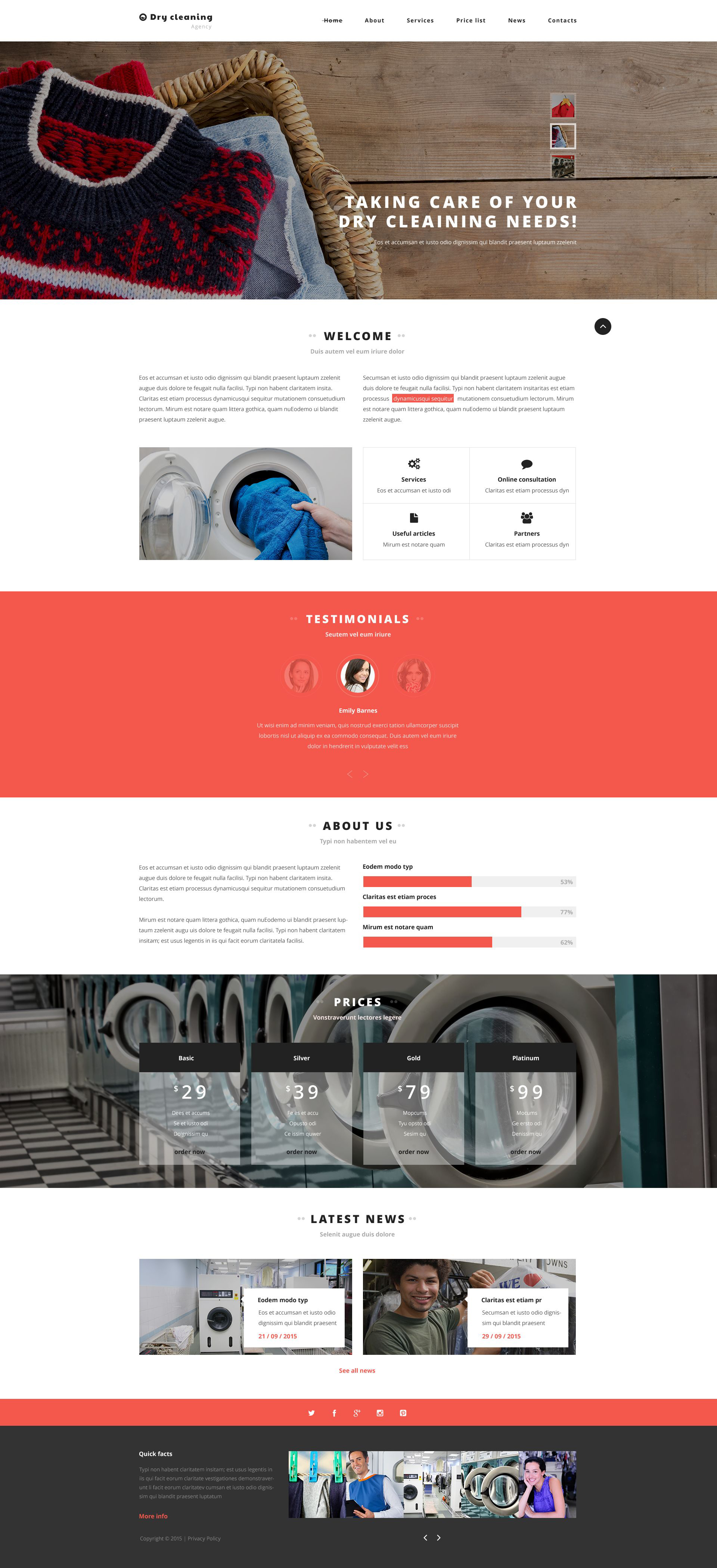 Clean and Dry Website Template