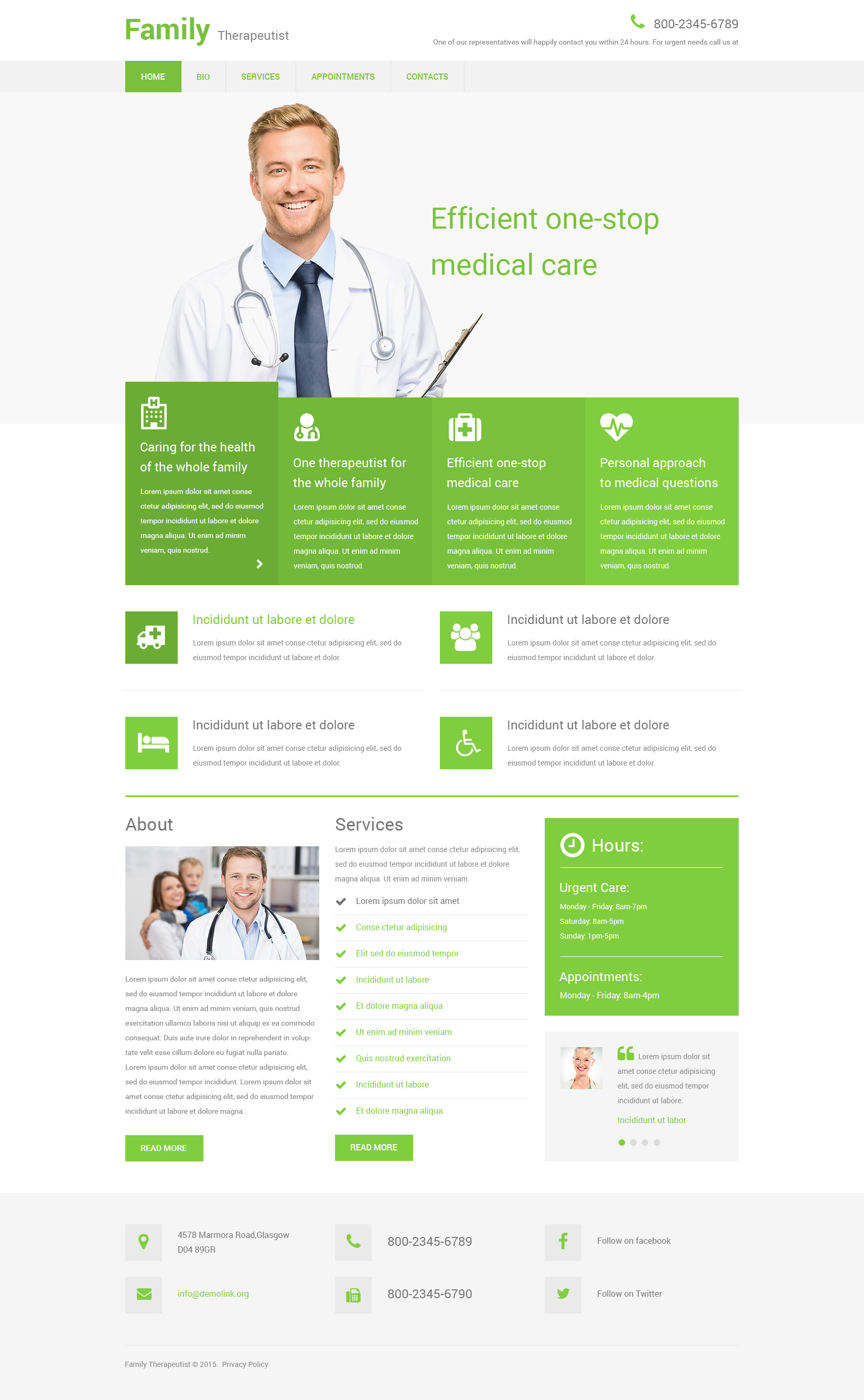 Family Therapeutist Website Template