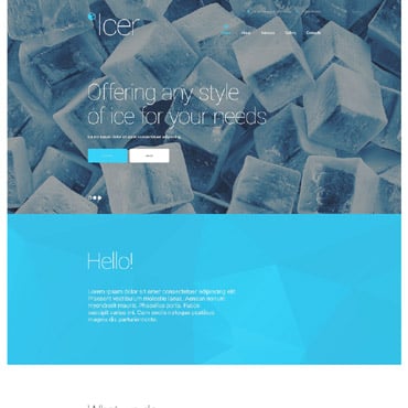 Ice Water Responsive Website Templates 55069