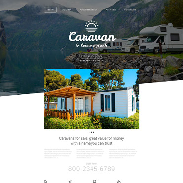 Caravan Leisure Responsive Website Templates 55106