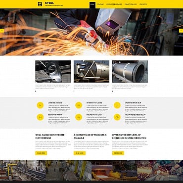 Manufacturing Industrial Moto CMS 3 Templates 55126