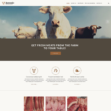 Meat Farm Responsive Website Templates 55159