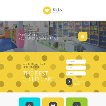 Day Care Landing Page Templates 55182
