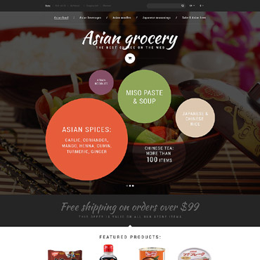 Grocery Store OpenCart Templates 55184