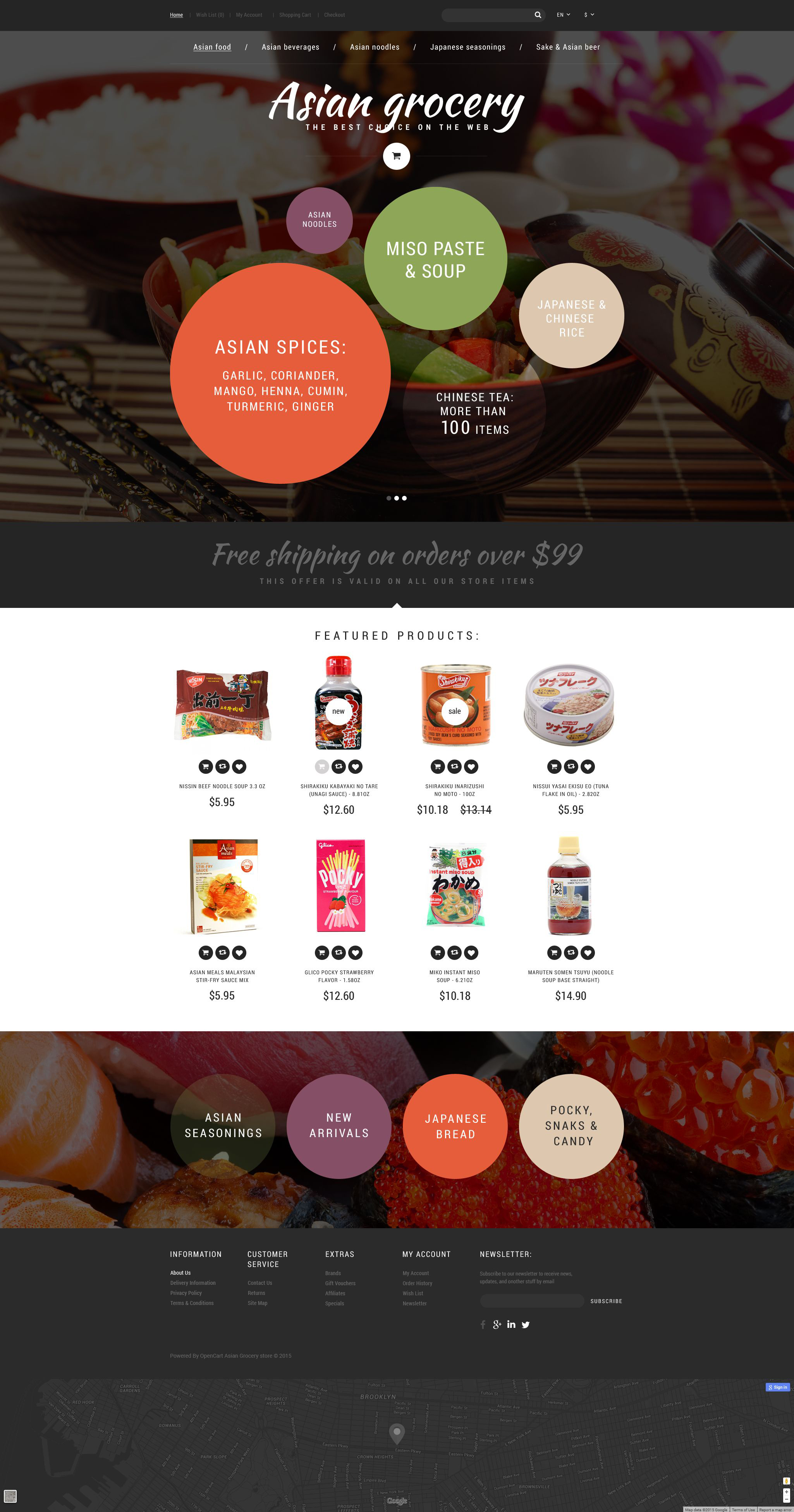 Asian Grocery Store OpenCart Template