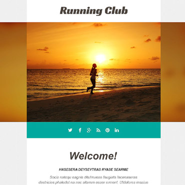 Club Jogging Newsletter Templates 55194