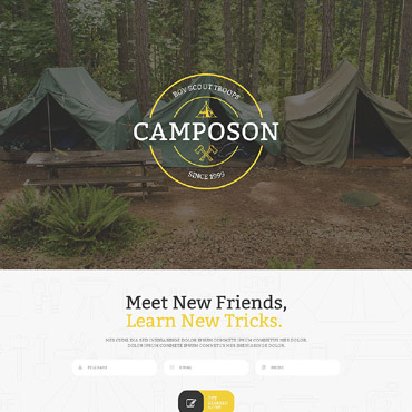 Summer Camp Landing Page Templates 55195